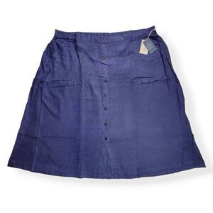 Universal Thread Navy Blue Linen Blend Skirt 4X